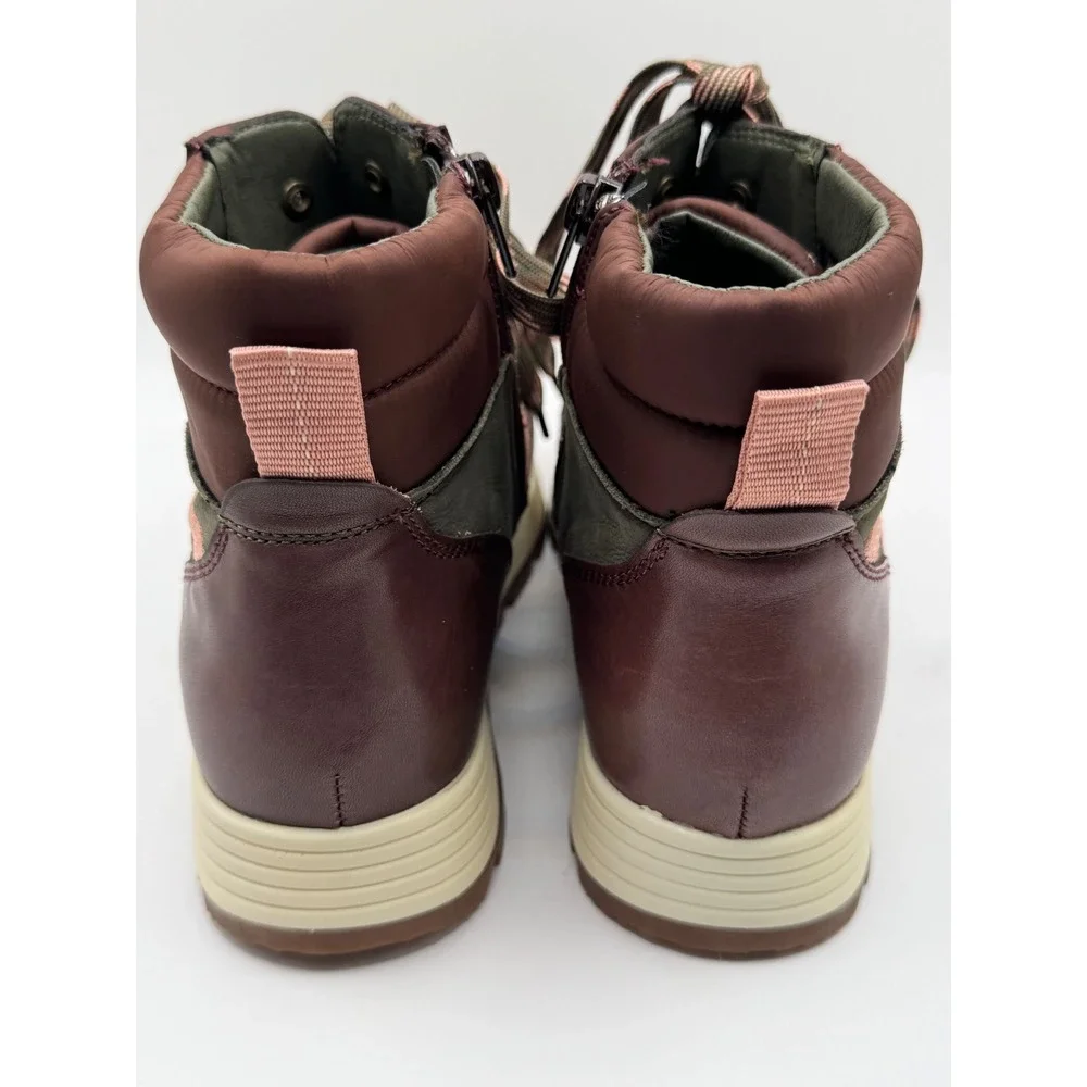 Alex Marie Boots Women 9 Green Thayla Leather Nubuck Lace Up Hiker Ankle Booties